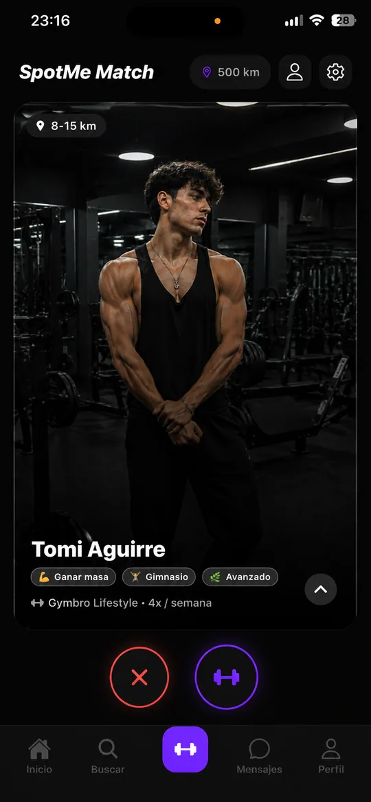 SpotMe — Match
